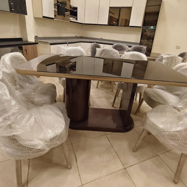 ترابيزة أنتريه مسدسة أوبسيديان | Obsidian Hexagonal Table